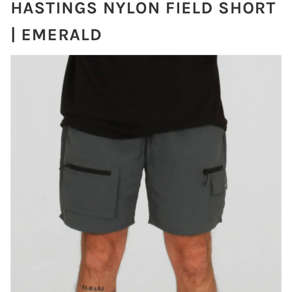 CRTV//SCTY HASTINGS NYLON FIELD SHORT | EMERALD